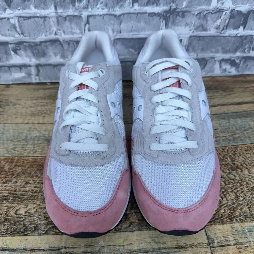 Saucony Shadow 5000 White Salmon Pink SAMPLE S70944-2 Mens Size 9 New Rare